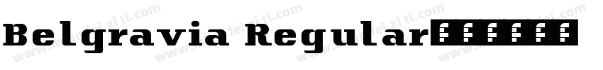 Belgravia Regular字体转换